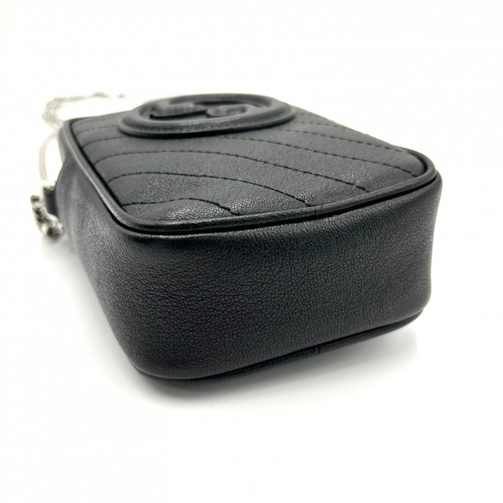 GUCCI Authentic Black Leather Shoulder Bag - Picture 3 of 7